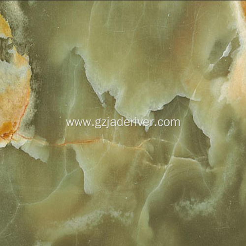 Natural Onyx Marble Slab Green Elegant Jade Stone